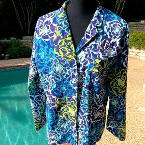 Vera Bradley, long sleeve, Button-up, Blouse, size L